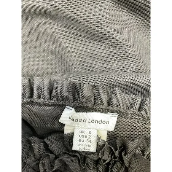 Jaded London Maxi 'Fatale' Black Polyester Dress Size  2 - Picture 4 of 5